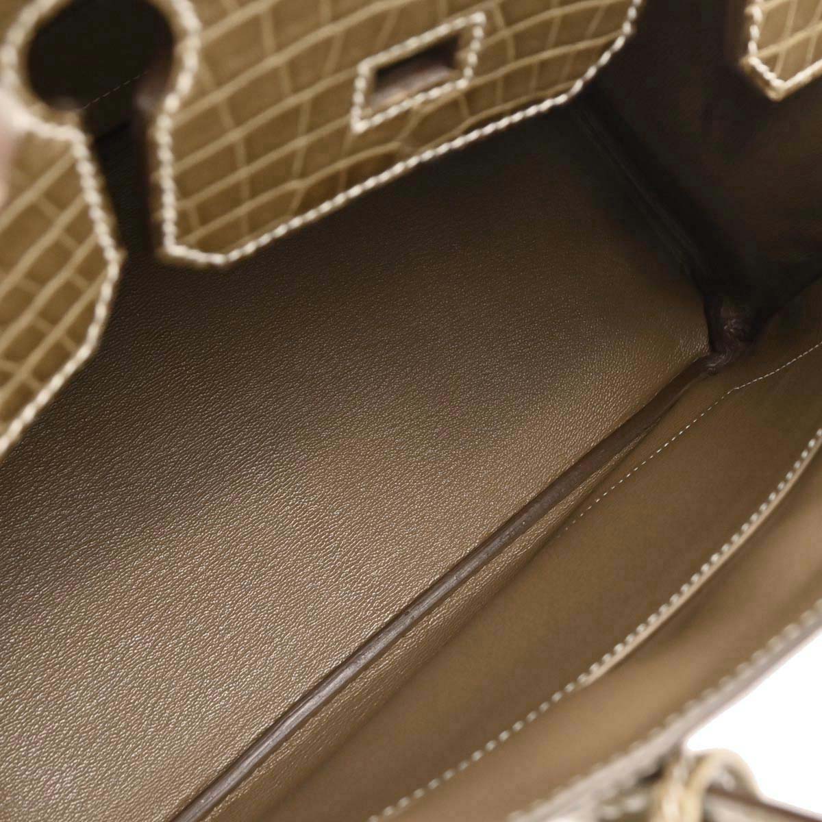 Hermes * Ficelle Niloticus Birkin 30 Handbag - Image 7