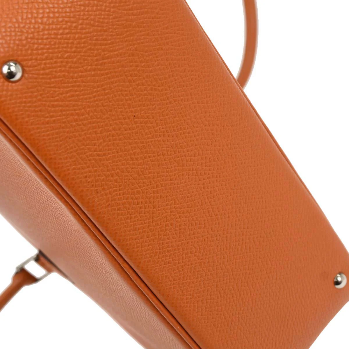 Hermes Orange Epsom Mini Plume Handbag - Image 10