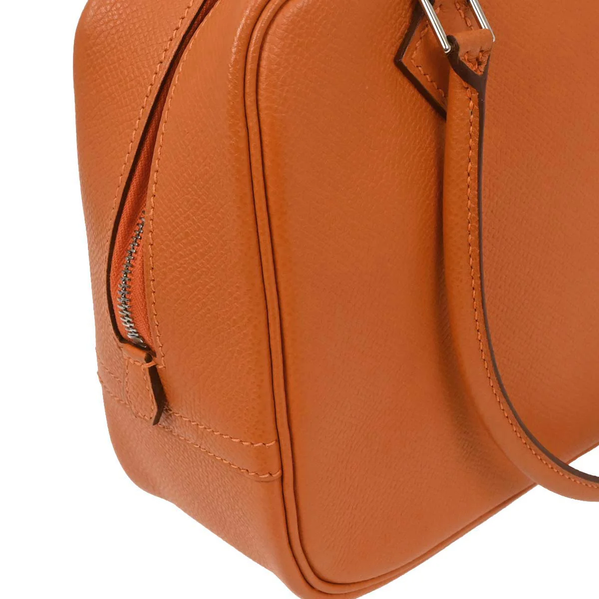 Hermes Orange Epsom Mini Plume Handbag - Image 3