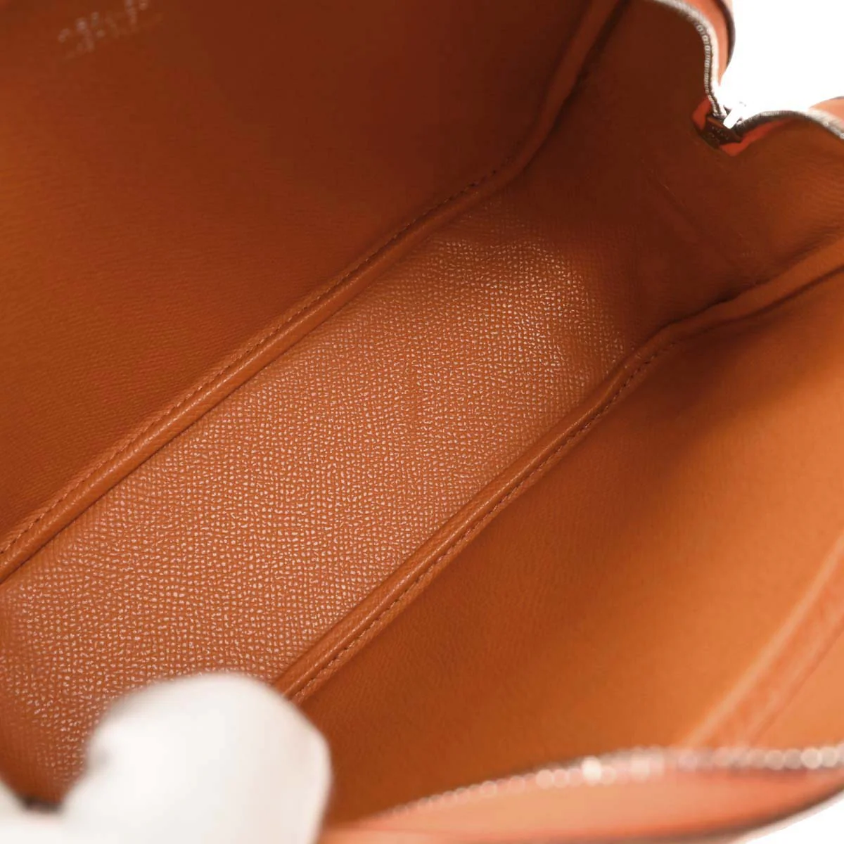 Hermes Orange Epsom Mini Plume Handbag - Image 7
