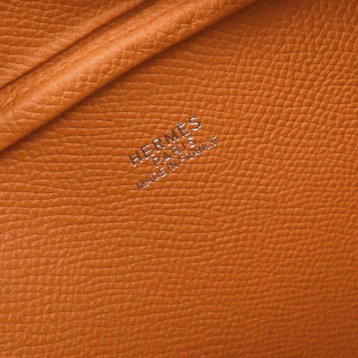 Hermes Orange Epsom Mini Plume Handbag - Image 8