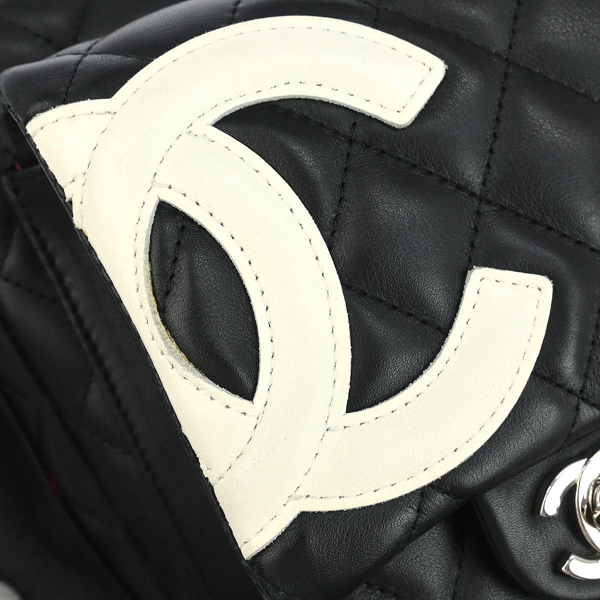 Chanel 2004-2005 Black Calfskin Cambon Ligne Reporter Bag - Image 3