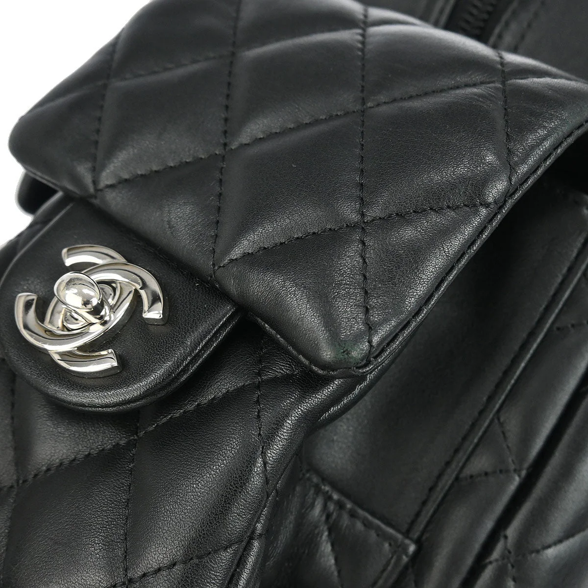 Chanel 2004-2005 Black Calfskin Cambon Ligne Reporter Bag - Image 7