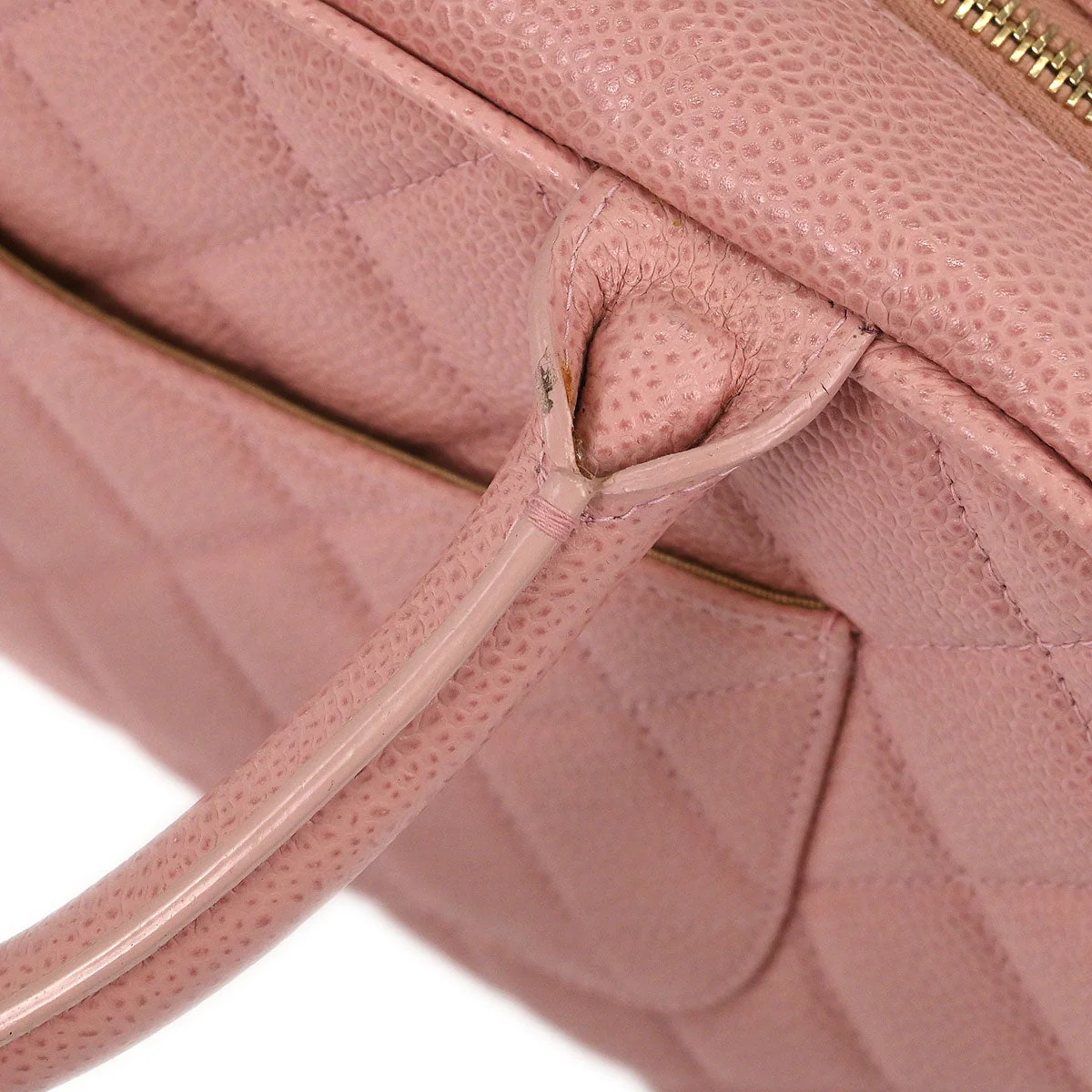 Chanel 2003-2004 Pink Caviar Bowling Bag - Image 6