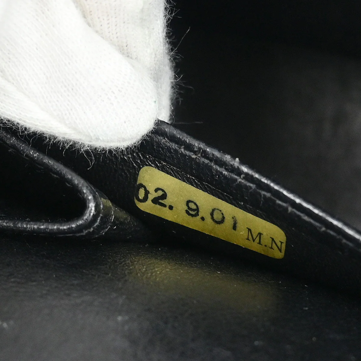 Chanel 2002-2003 Black Caviar Small Classic Double Flap Shoulder Bag - Image 9