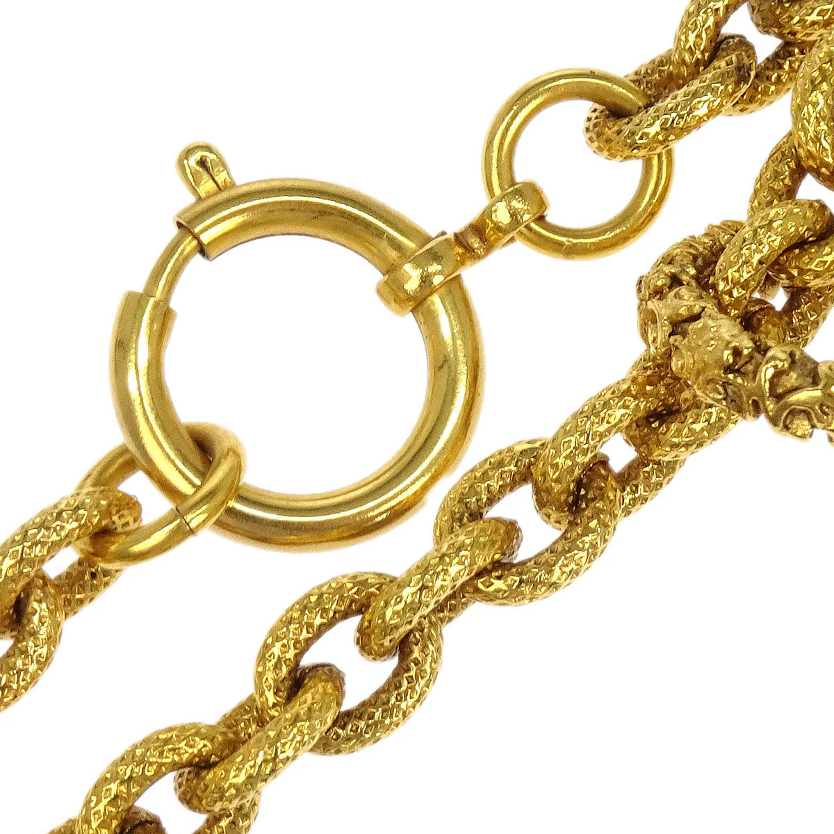 Chanel Medallion Gold Chain Pendant Necklace 93A - Image 3