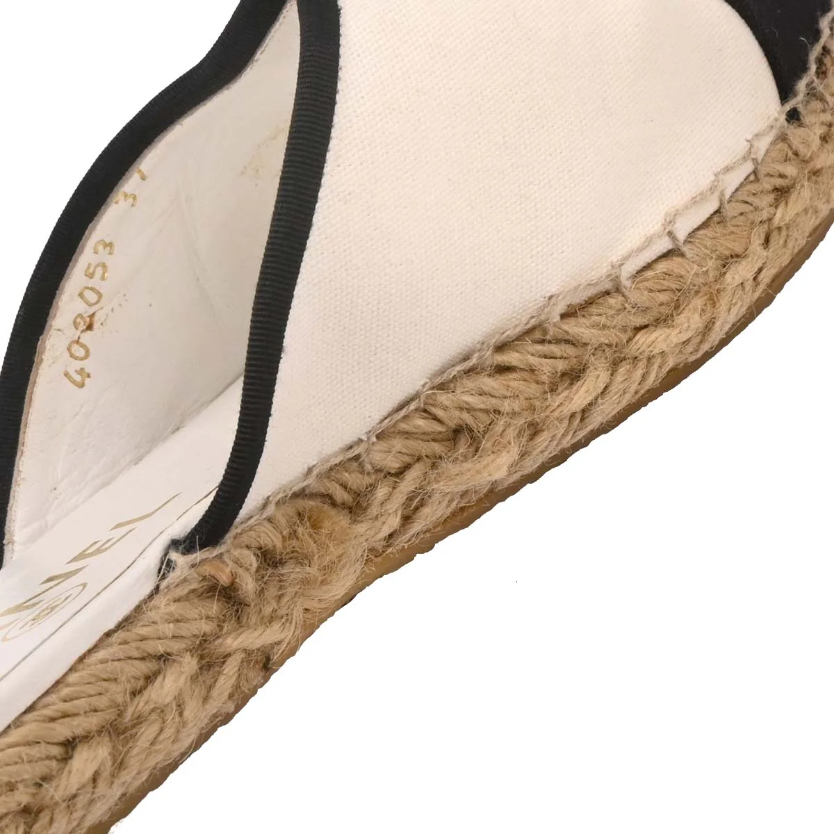 Chanel * Espadrilles Sabot Sandals Shoes #37 - Image 6