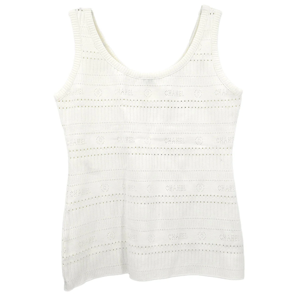 Chanel 1997 Sleeveless Tank Top White #42 - Image 2
