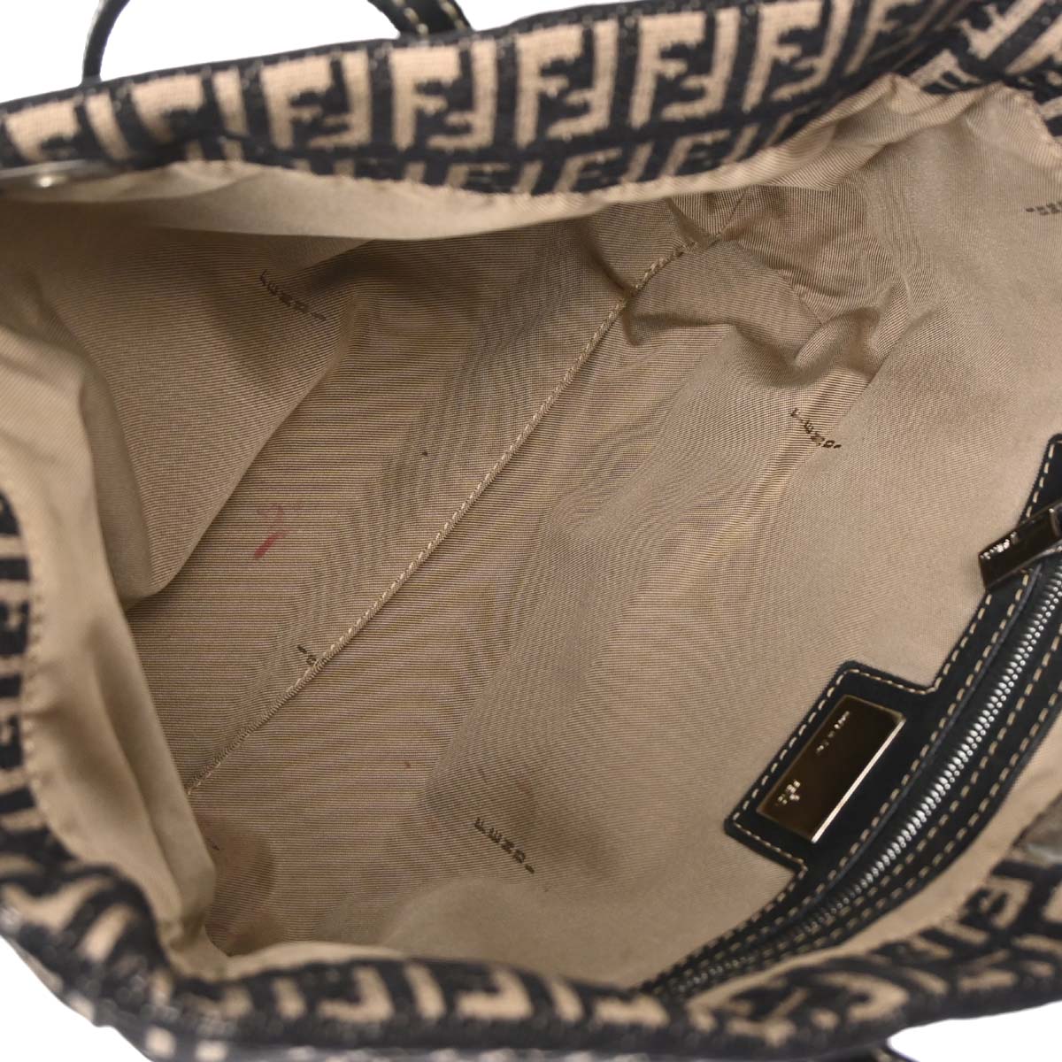Fendi Black Zucchino Tote Handbag - Image 11