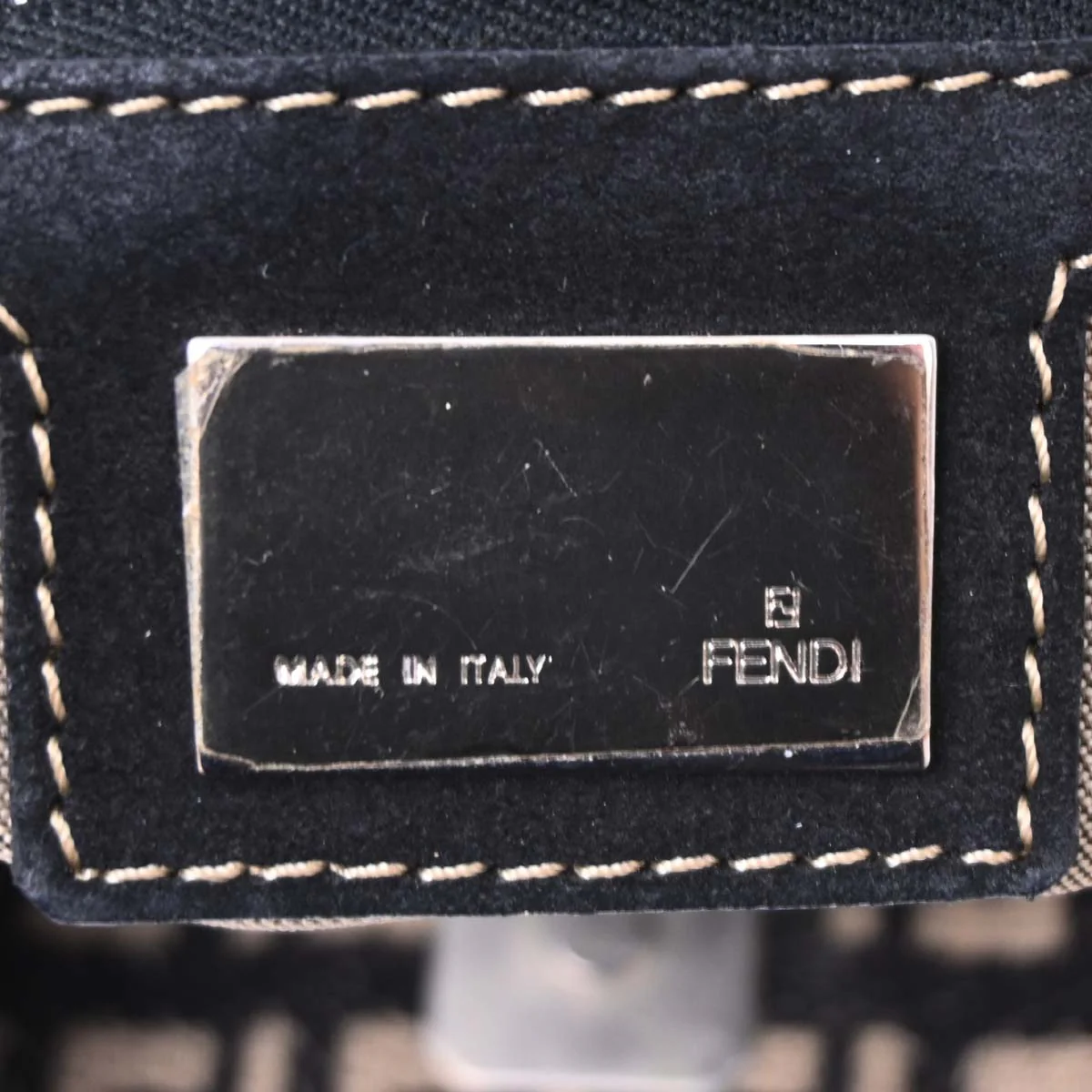 Fendi Black Zucchino Tote Handbag - Image 14