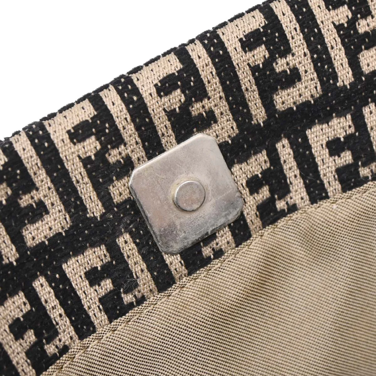 Fendi Black Zucchino Tote Handbag - Image 8
