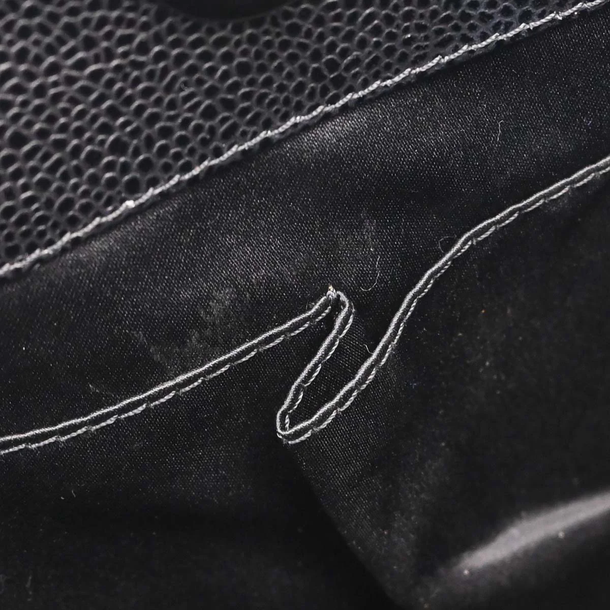 Chanel Black Caviar Skin Grand Shopping Tote GST XL Chain Handbag - Image 14