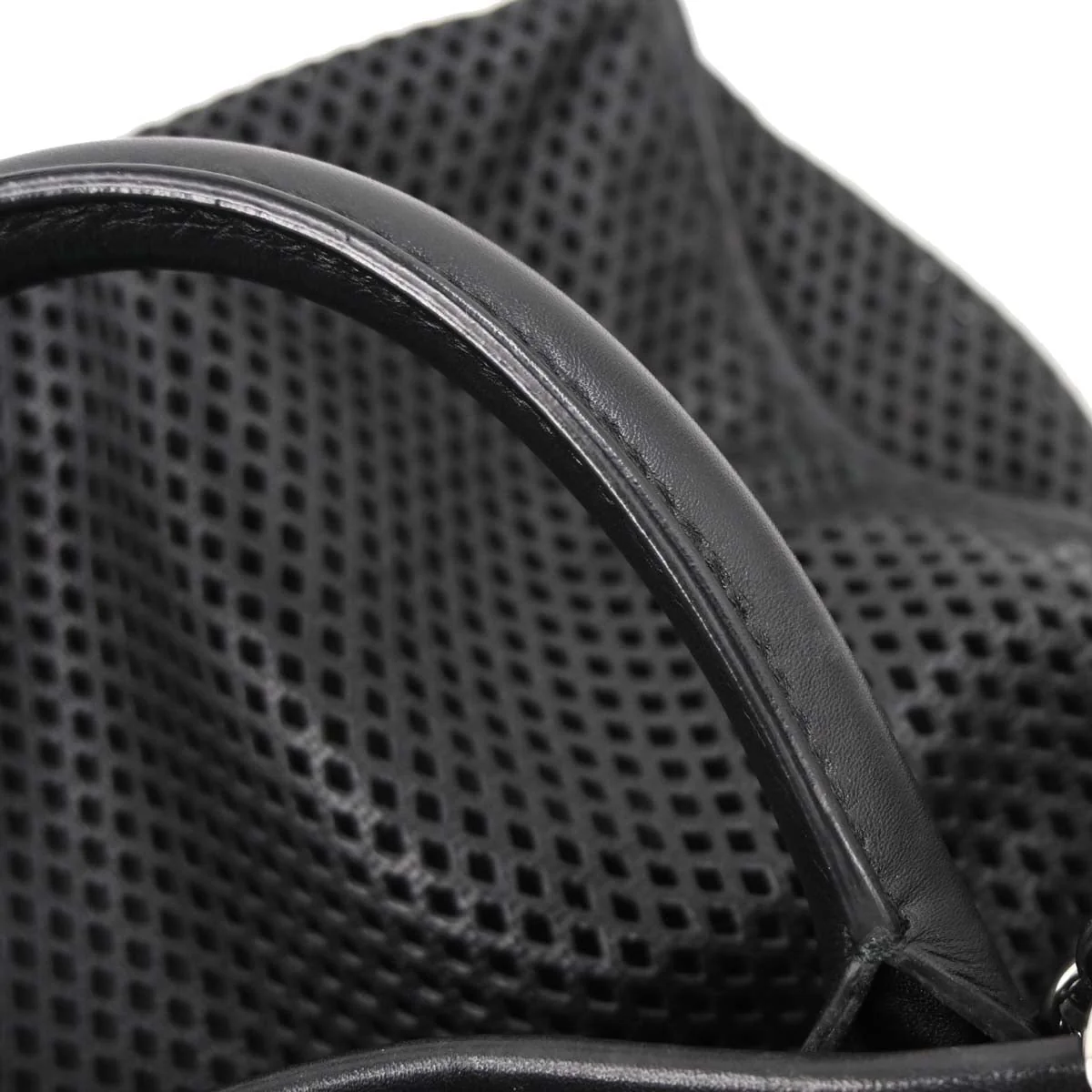 Chanel Black Perforated Calfskin Up In The Air Tote 2way Shoulder Chain Handbag - Image 16