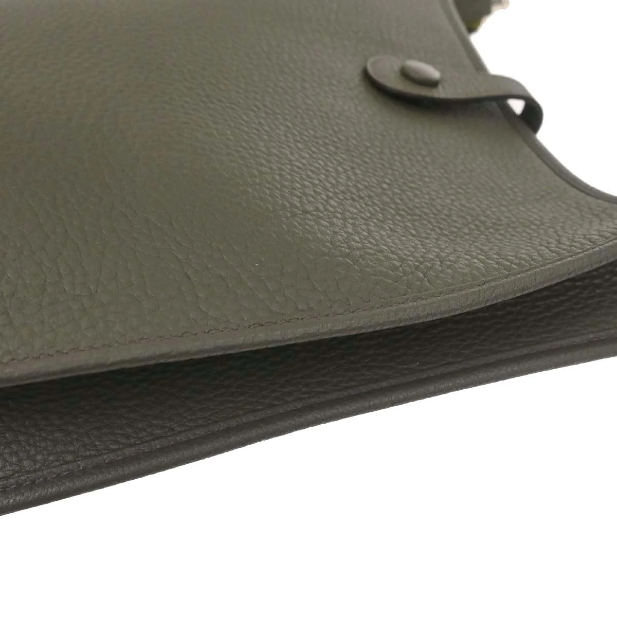 Hermes Vert de Gris Taurillon Clemence Evelyne 1 29 PM Shoulder Bag - Image 8