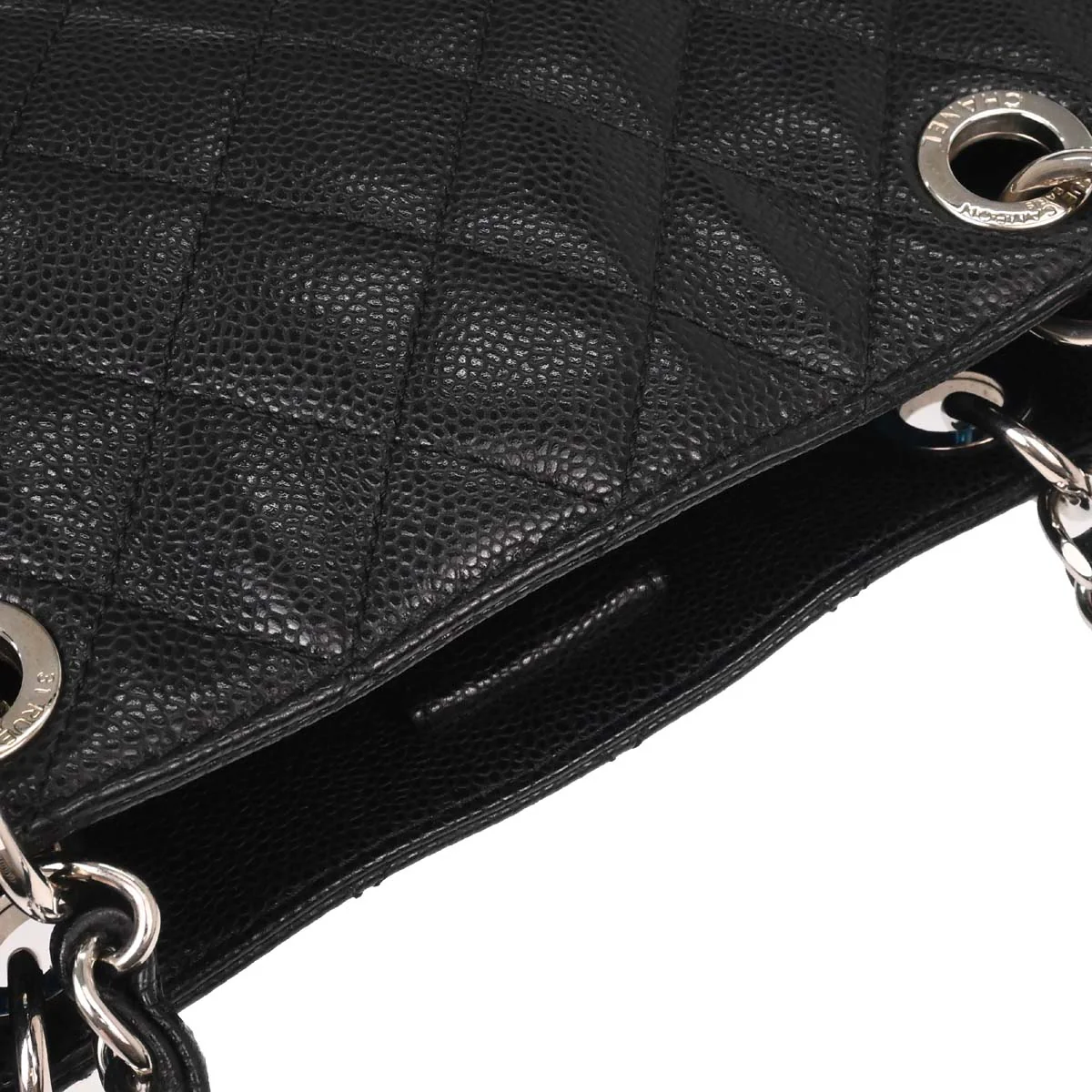 Chanel 2012-2013 Black Caviar Caviar Petite Shopping Tote XL PST Tote Handbag - Image 4