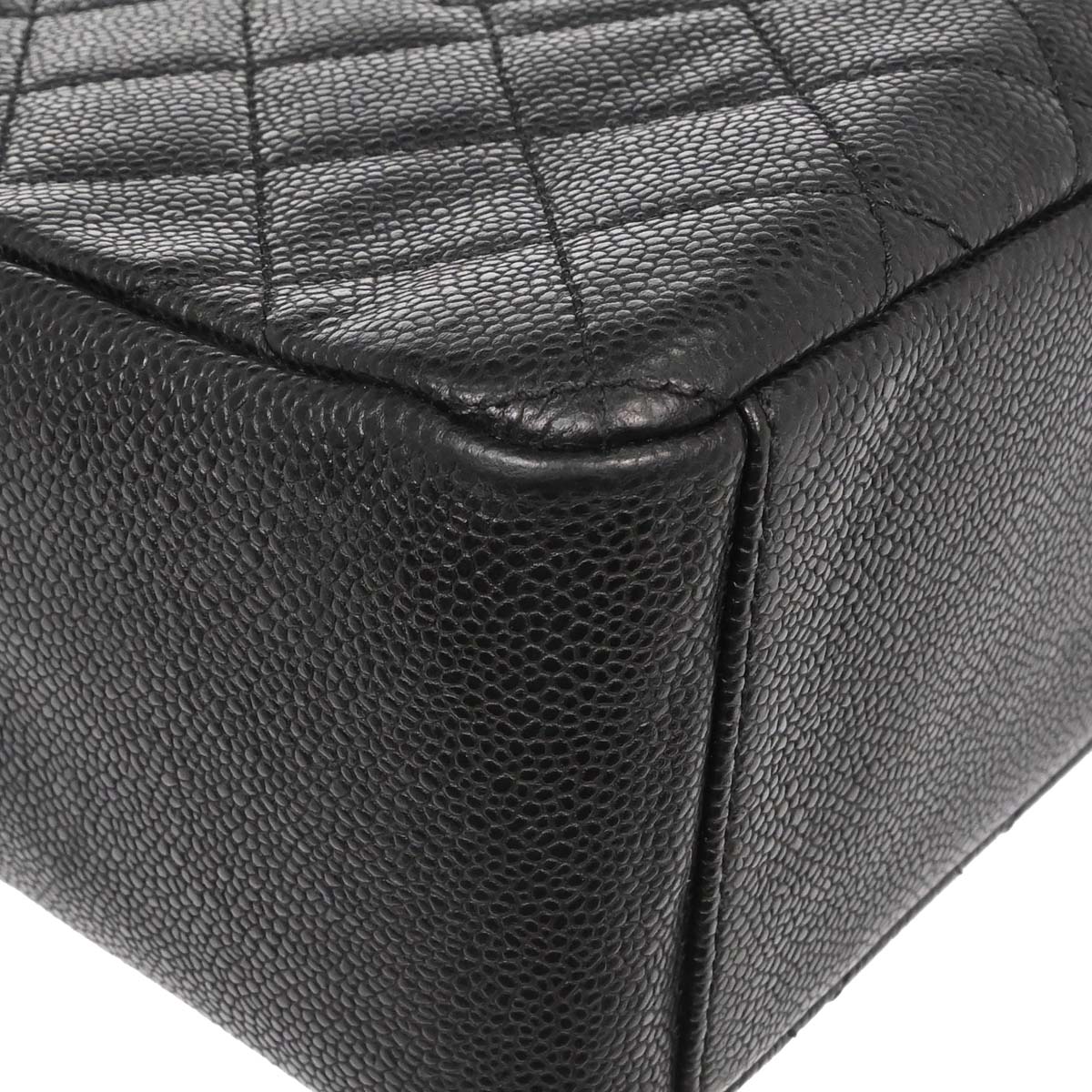 Chanel 2012-2013 Black Caviar Caviar Petite Shopping Tote XL PST Tote Handbag - Image 8