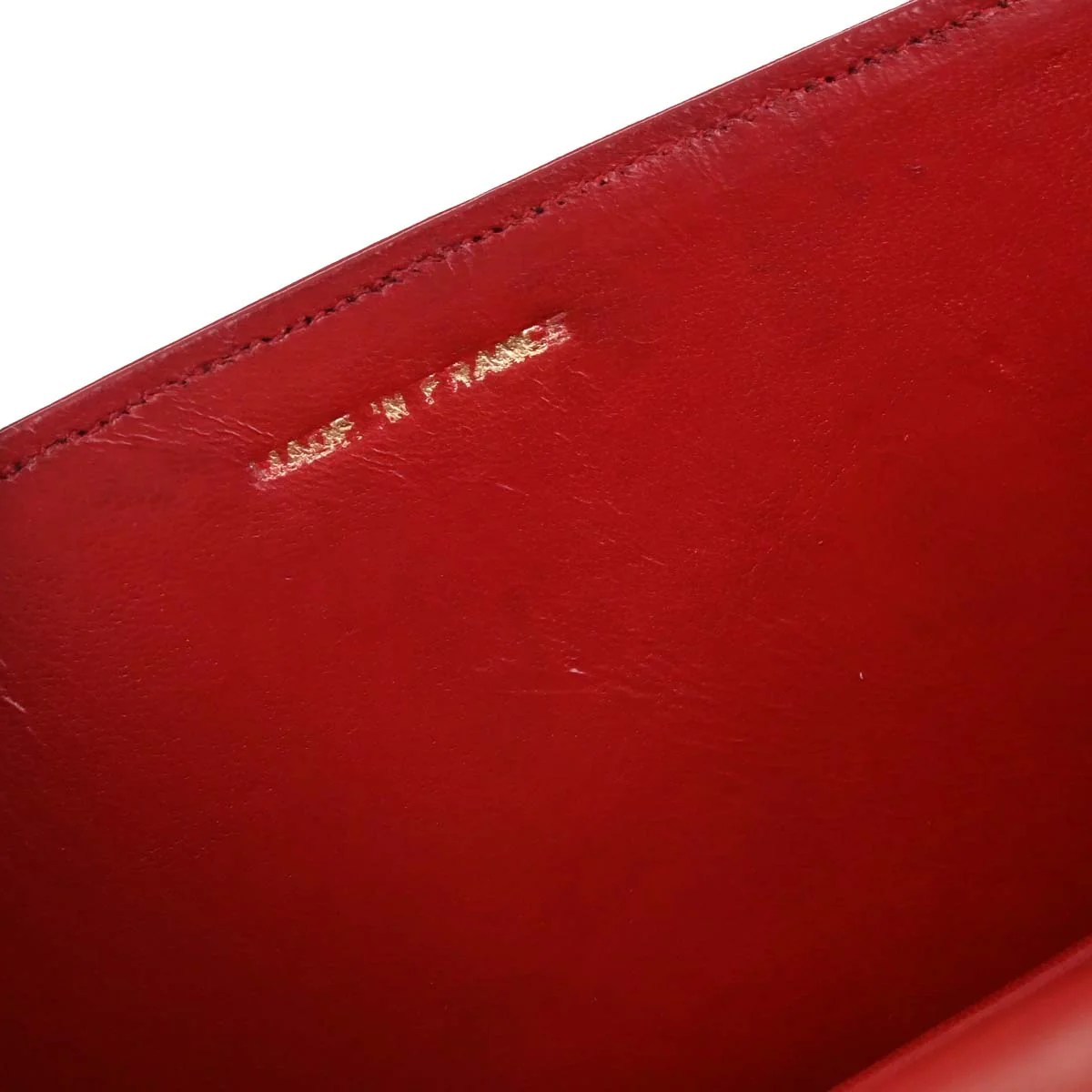 Chanel * 1989-1991 Red Lizard Turnlock Mini Full Flap Shoulder Bag - Image 15