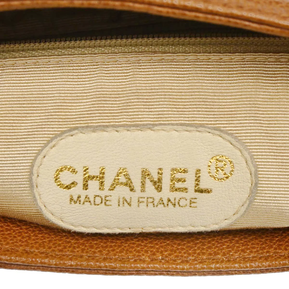 Chanel Brown Caviar Skin Tote Handbag - Image 15