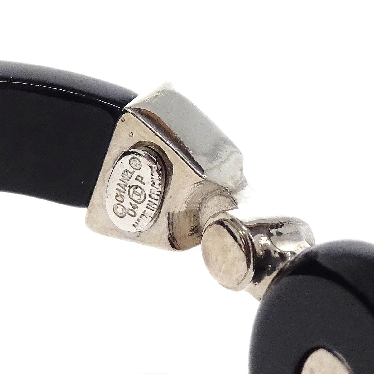 Chanel Record Cassette Tape Chain Belt Silver Rhinestone 04P - Image 3