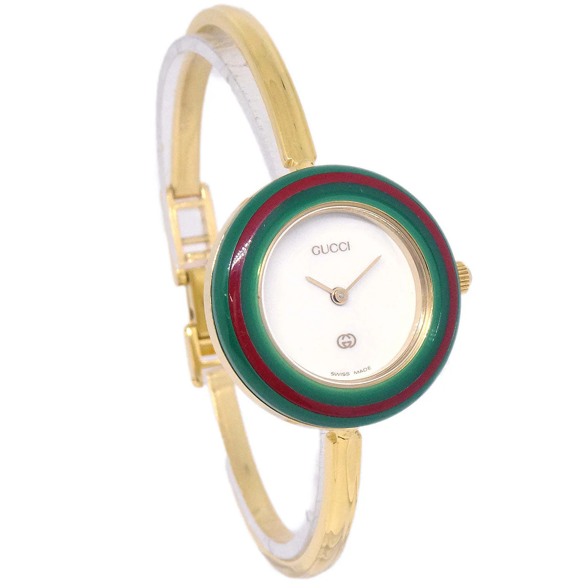 Gucci 11/12 Change Bezel Chameleon Quartz Watch SS - Image 5