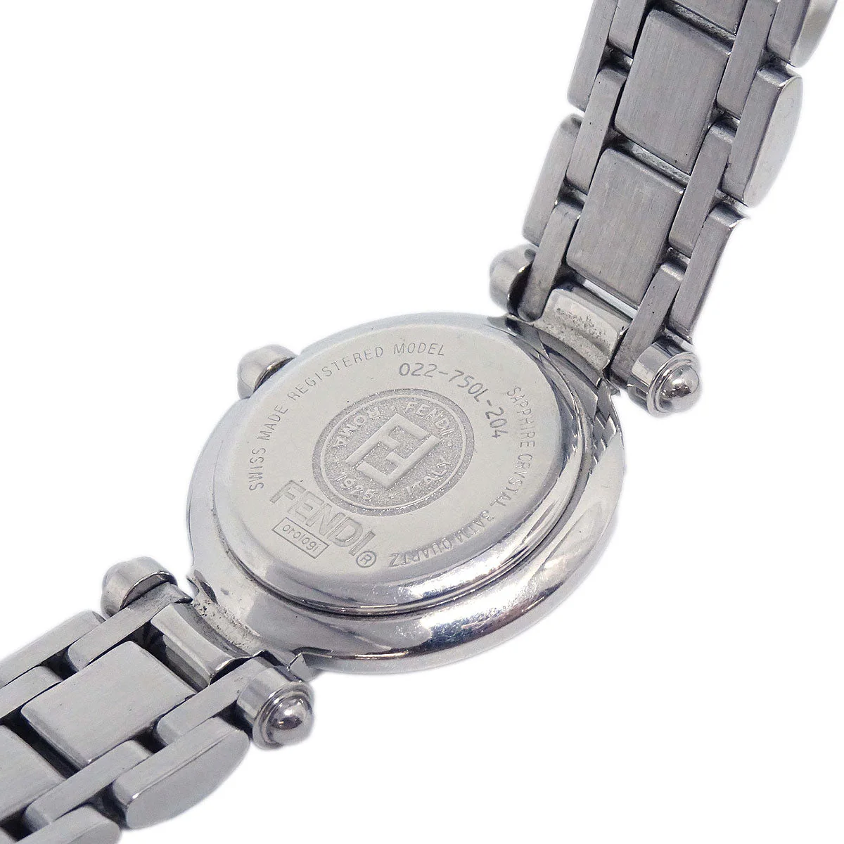 Fendi 750L Quartz Watch Silver SS - Image 7