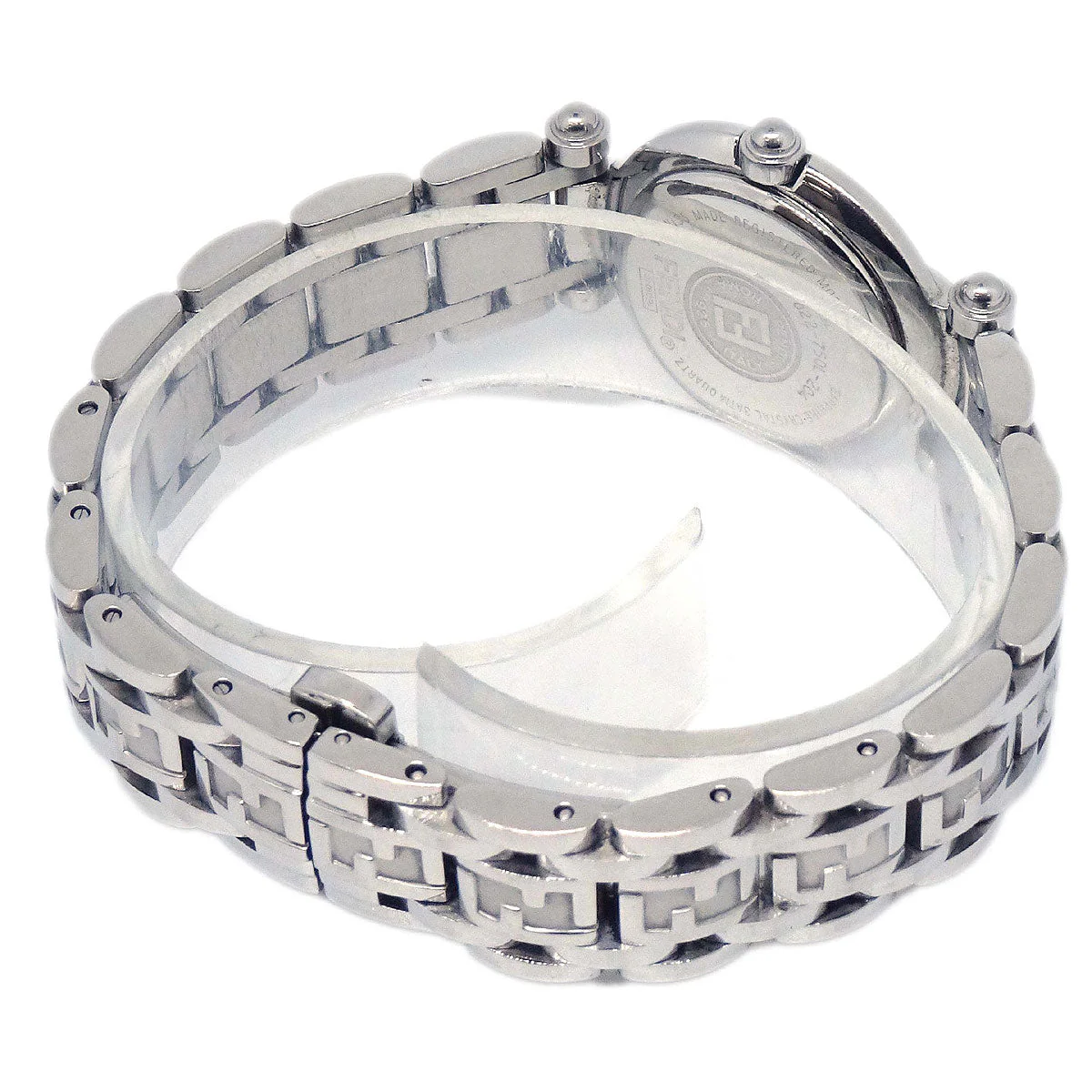 Fendi 750L Quartz Watch Silver SS - Image 9