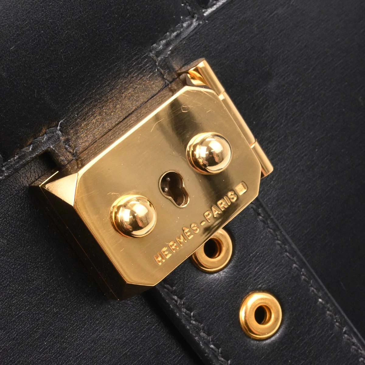 Hermes Black Box Calf Sac a Depeches 41 Business Bag Handbag - Image 13