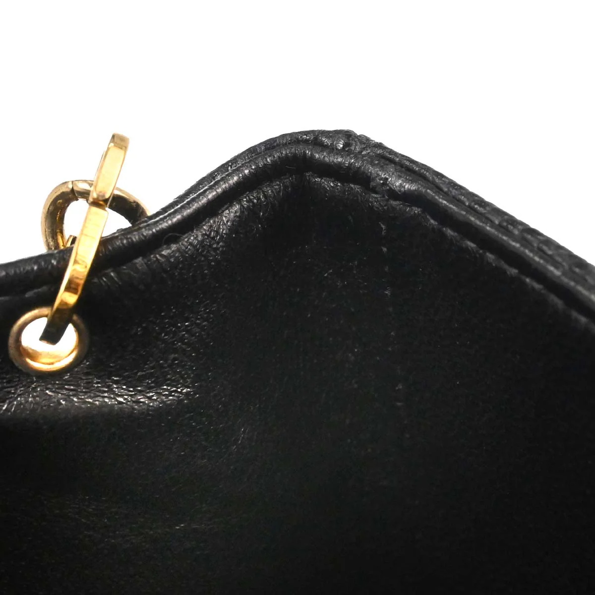 Chanel 2003-2004 Black Caviar Skin Mini Classic Square Flap Bag 17 - Image 16