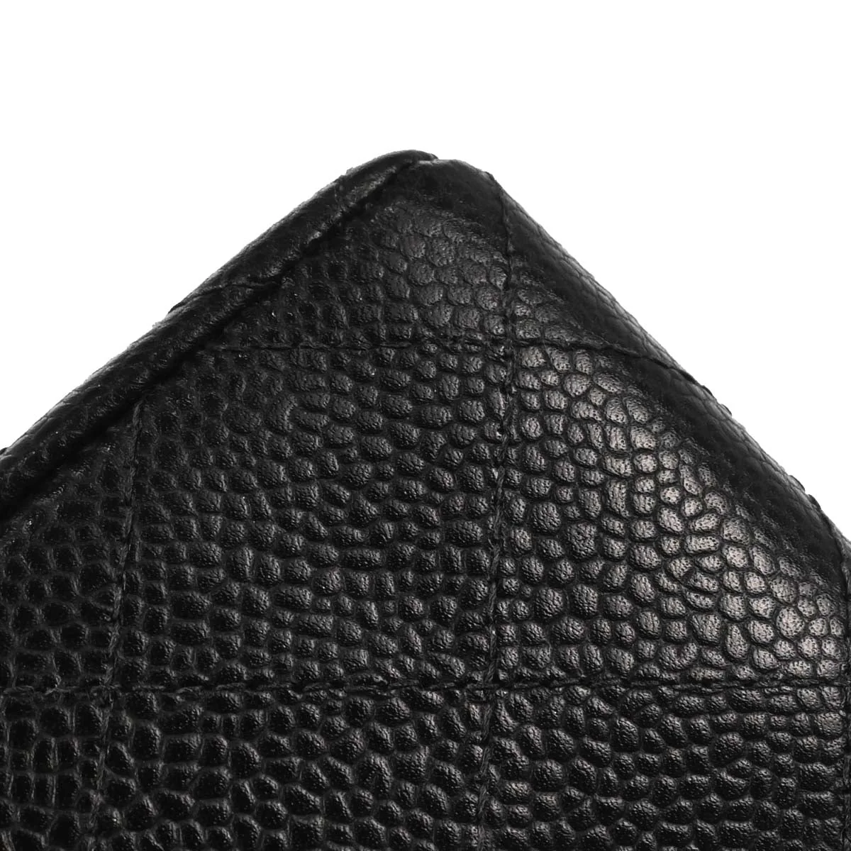 Chanel 2003-2004 Black Caviar Skin Mini Classic Square Flap Bag 17 - Image 4