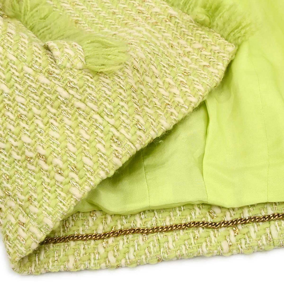 Chanel 1993 Setup Suit Jacket Sleeveless Dress Green #34 - Image 5