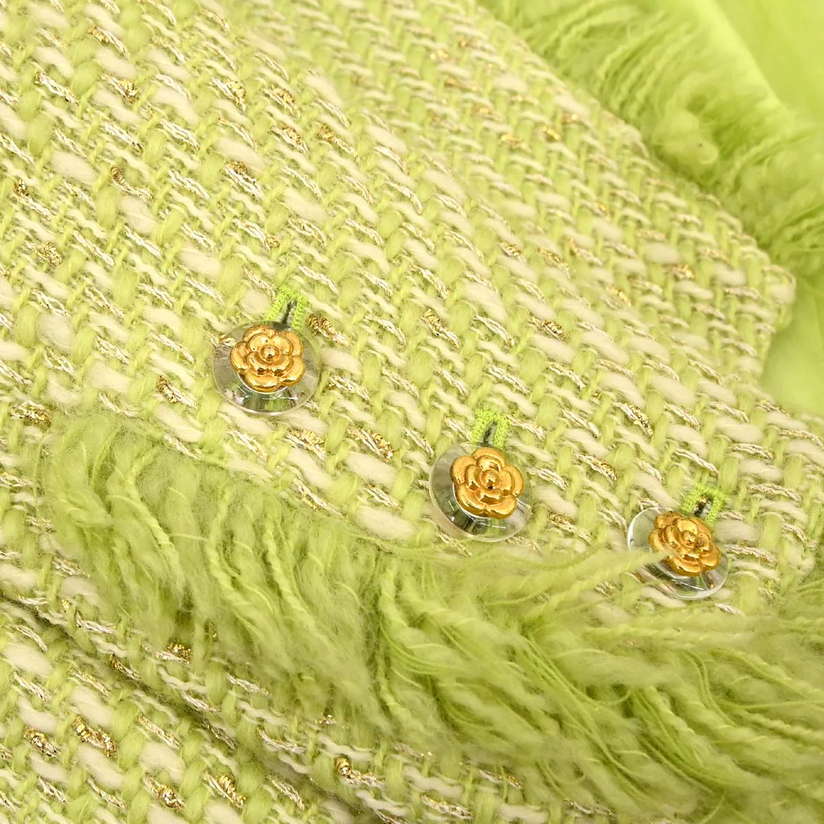 Chanel 1993 Setup Suit Jacket Sleeveless Dress Green #34 - Image 8