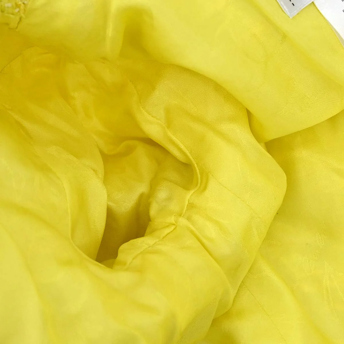 Chanel 2011-2012 Single Breasted Jacket Tweed Yellow #36 - Image 15