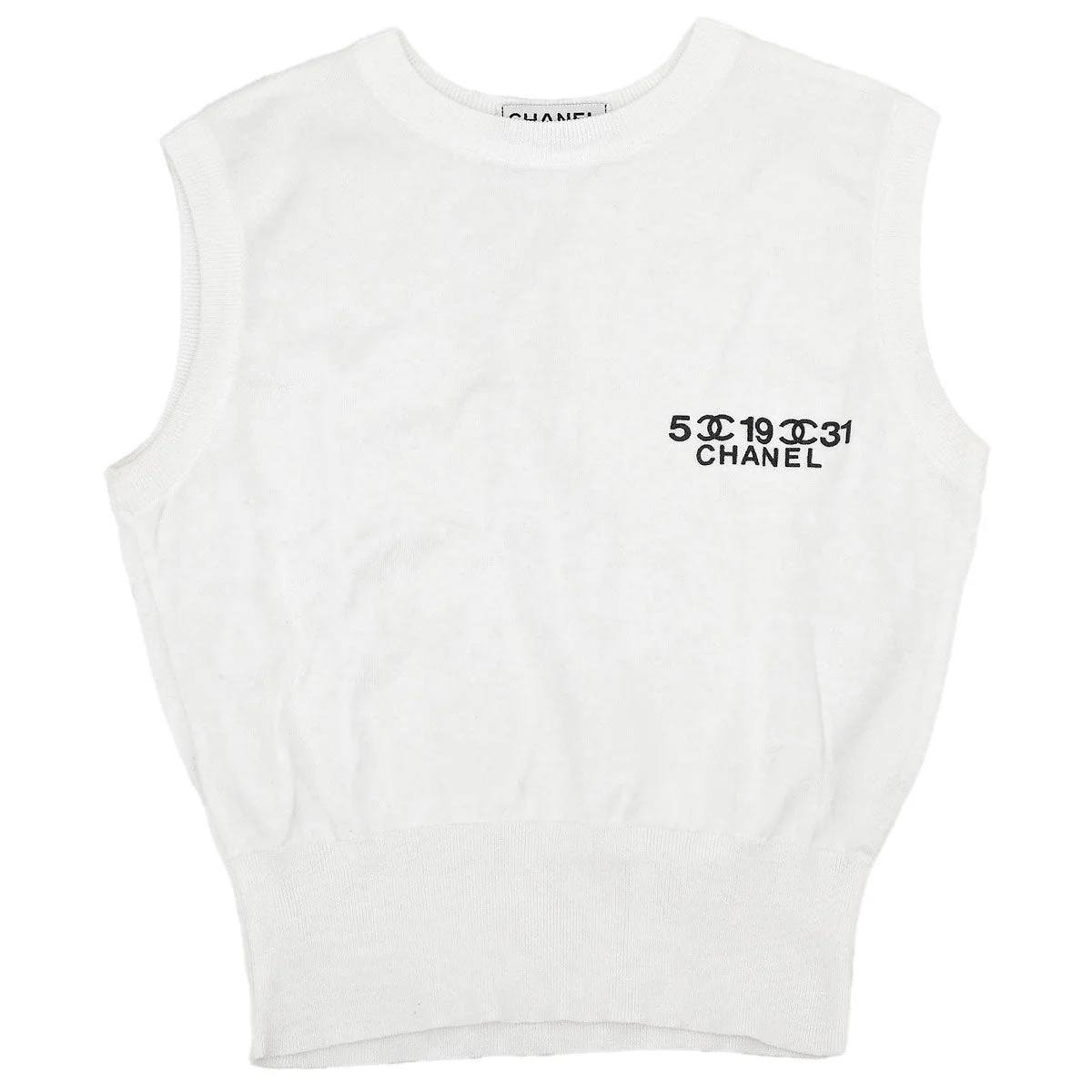Chanel Sleeveless Top White #36