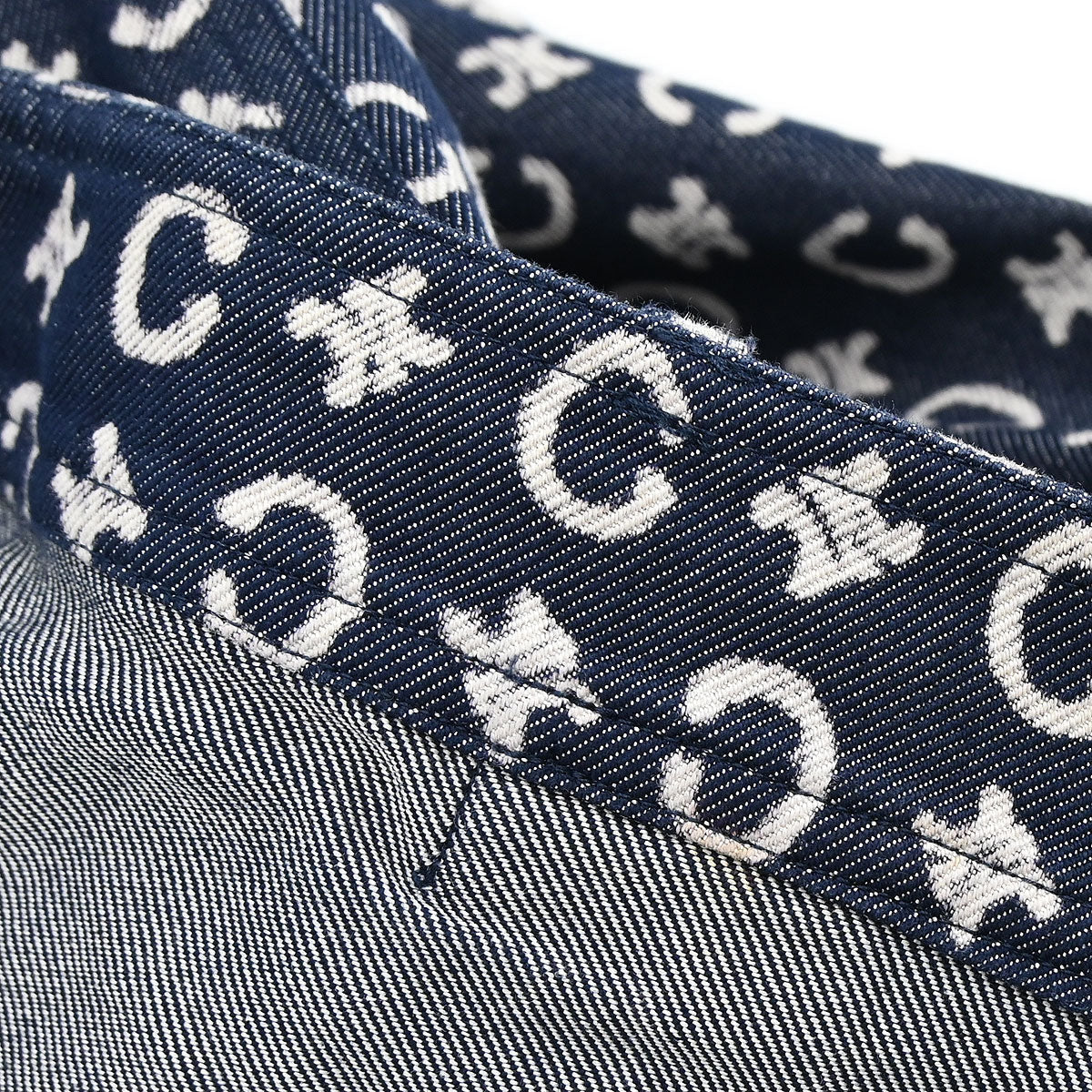 Celine 2011 Long Pants Macadam C Denim Navy #36 - Image 14