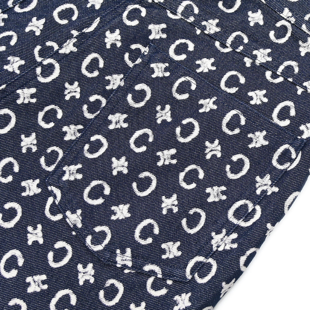 Celine 2011 Long Pants Macadam C Denim Navy #36 - Image 7