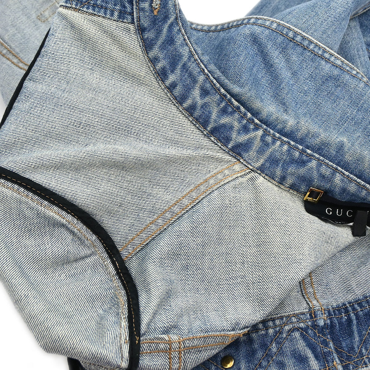 Gucci 2004 Single Breasted Jacket Denim Blue #38 - Image 13