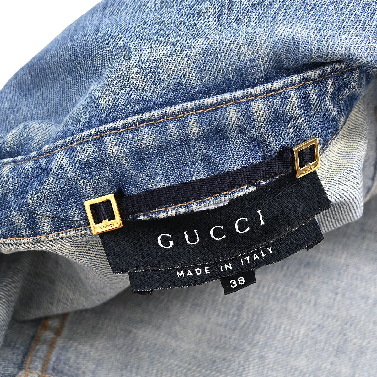 Gucci 2004 Single Breasted Jacket Denim Blue #38 - Image 17