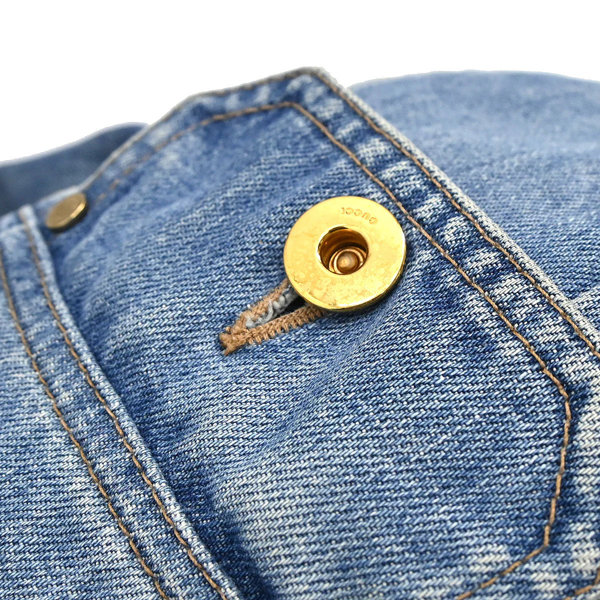 Gucci 2004 Single Breasted Jacket Denim Blue #38 - Image 18