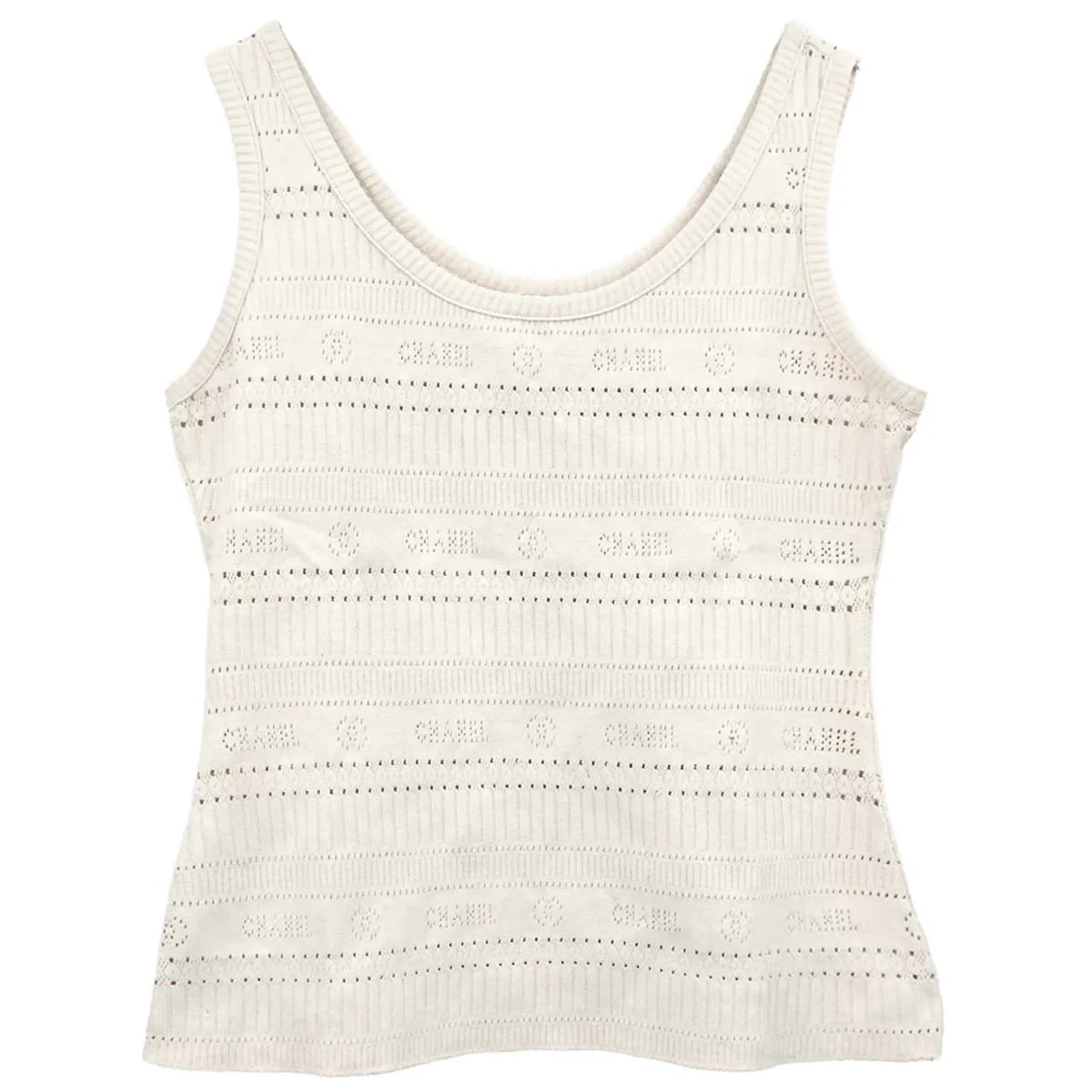 Chanel 1997 Tank Top Ivory #42