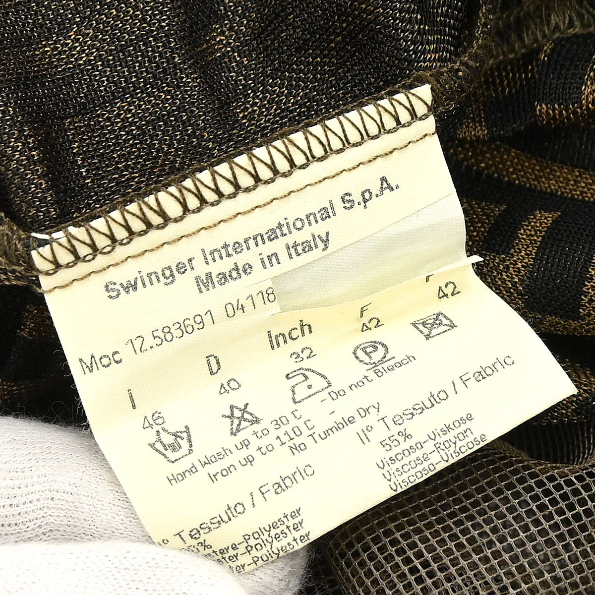 Fendi Tank Top Zucca Brown #46 - Image 18