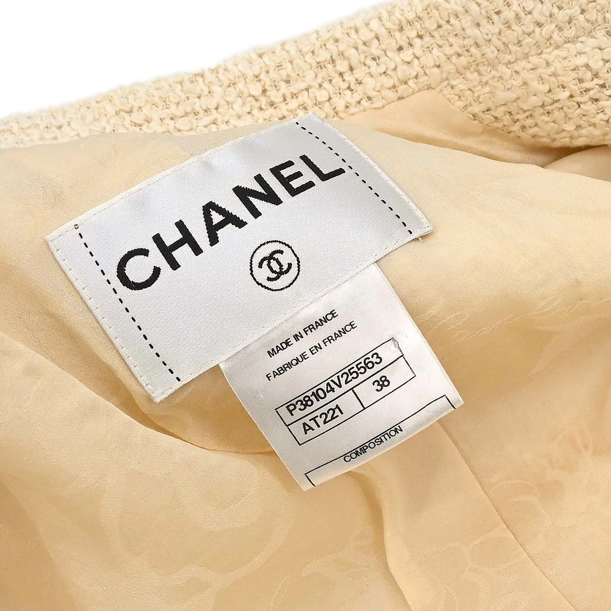 Chanel 2010 Single Breasted Jacket Ivory #38 - Image 18
