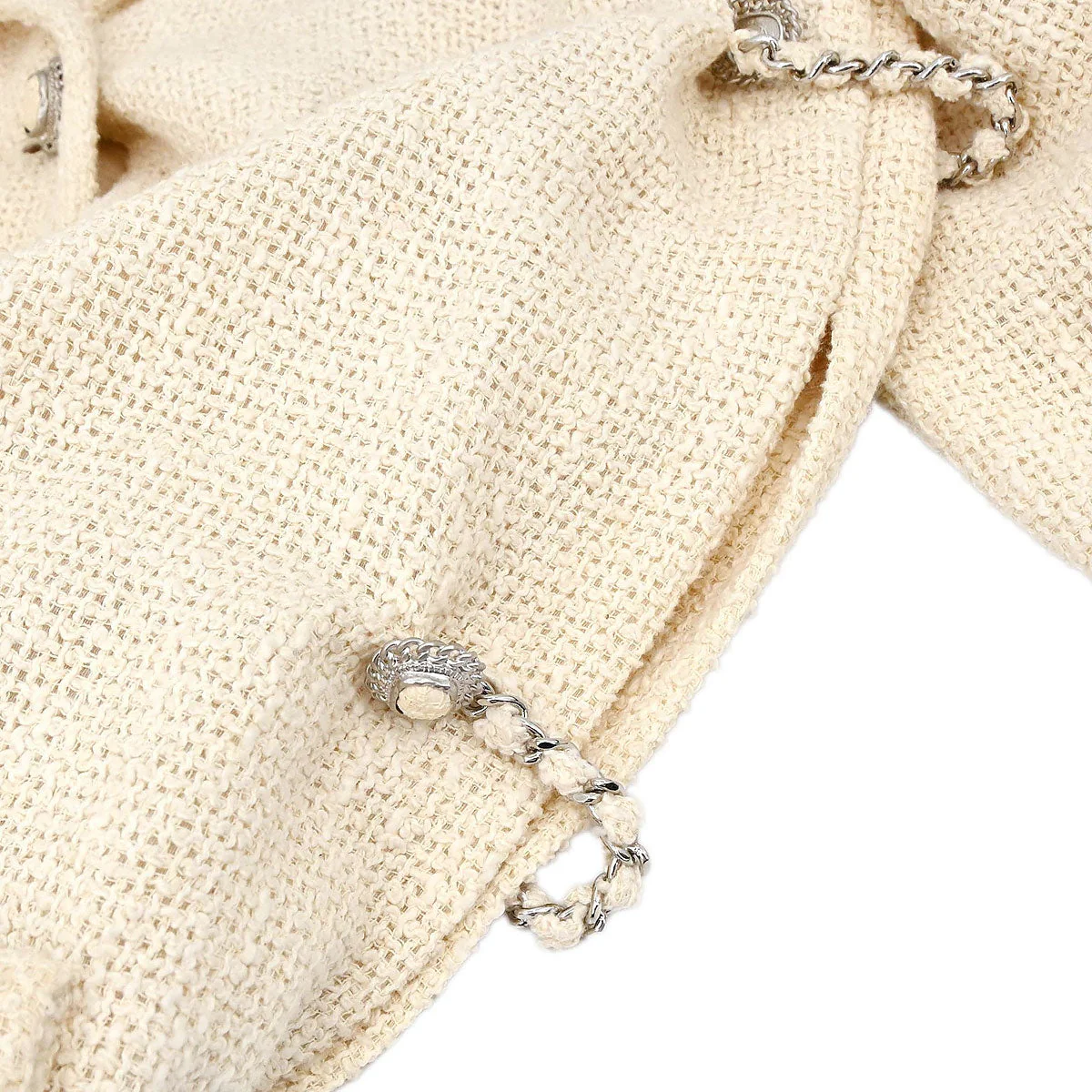 Chanel 2010 Single Breasted Jacket Ivory #38 - Image 5