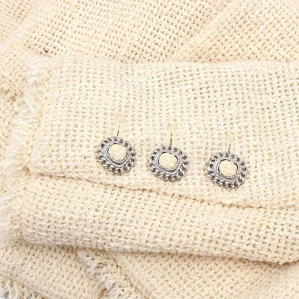Chanel 2010 Single Breasted Jacket Ivory #38 - Image 8