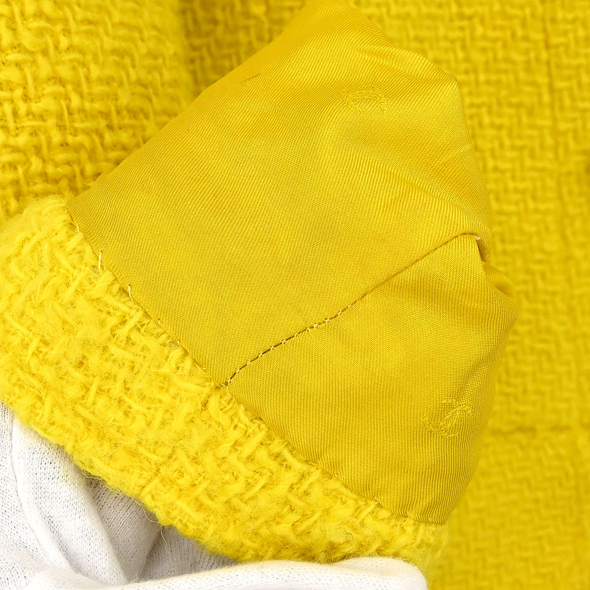 Chanel 1996 Double Breasted Jacket Yellow #38 - Image 10