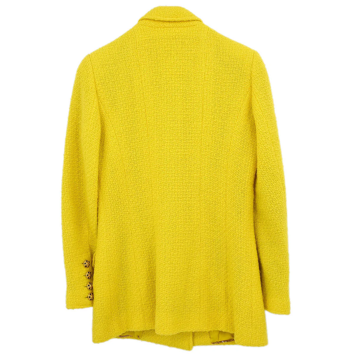 Chanel 1996 Double Breasted Jacket Yellow #38 - Image 2