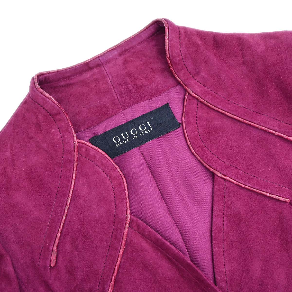 Gucci * Single Breasted Jacket Purple #38 - Image 3
