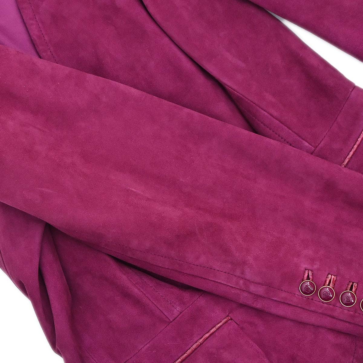Gucci * Single Breasted Jacket Purple #38 - Image 9