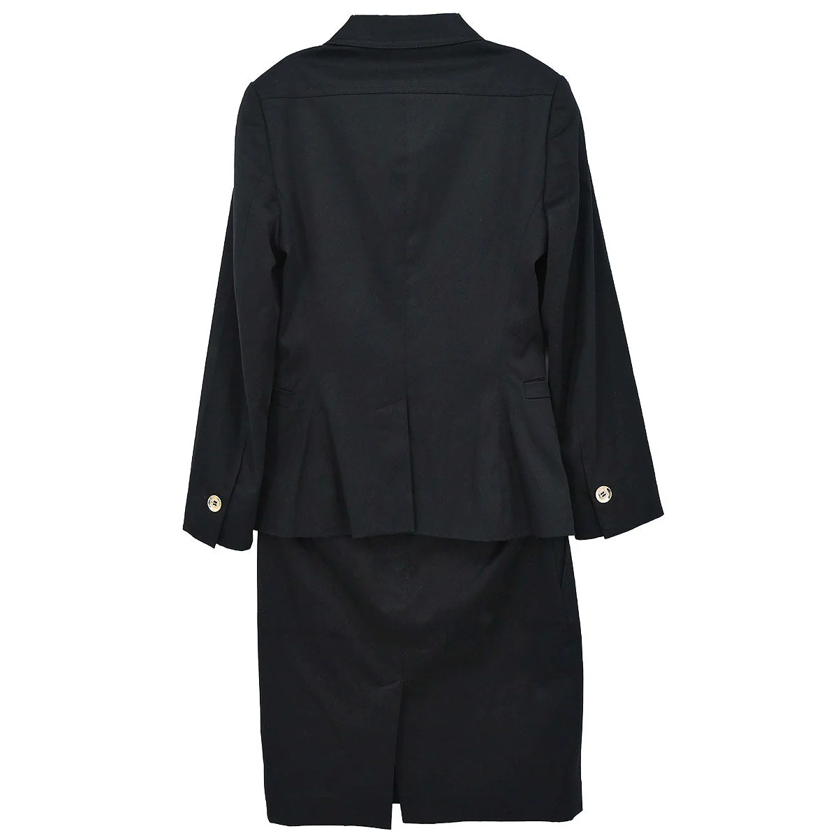 Gucci 2008 Setup Suit Jacket Skirt Black #36 #38 - Image 2