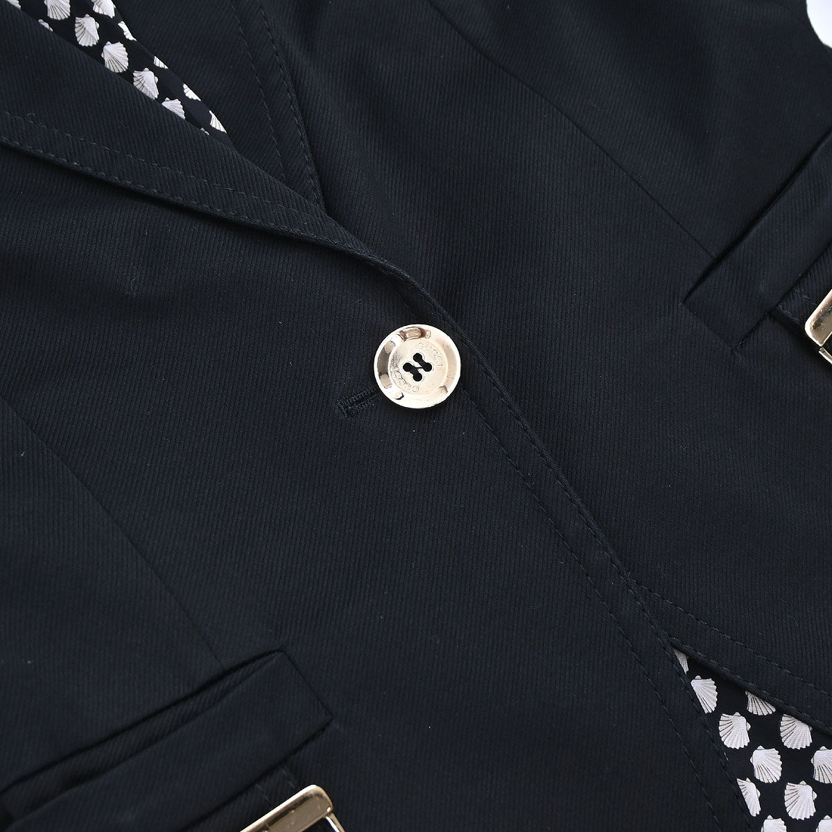 Gucci 2008 Setup Suit Jacket Skirt Black #36 #38 - Image 7
