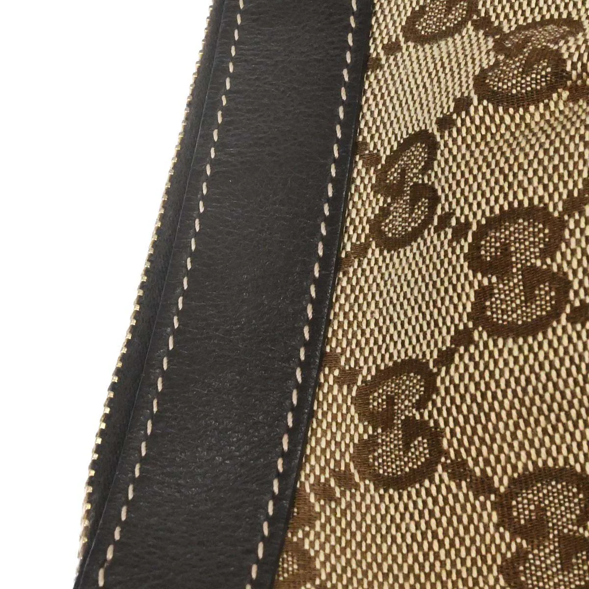 Gucci Beige Canvas GG Shoulder Bag - Image 10